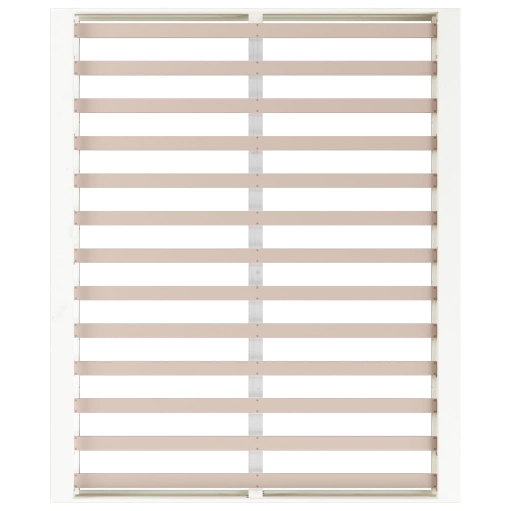 Cadre de lit sans matelas blanc 150x200 cm bois massif - XIOS