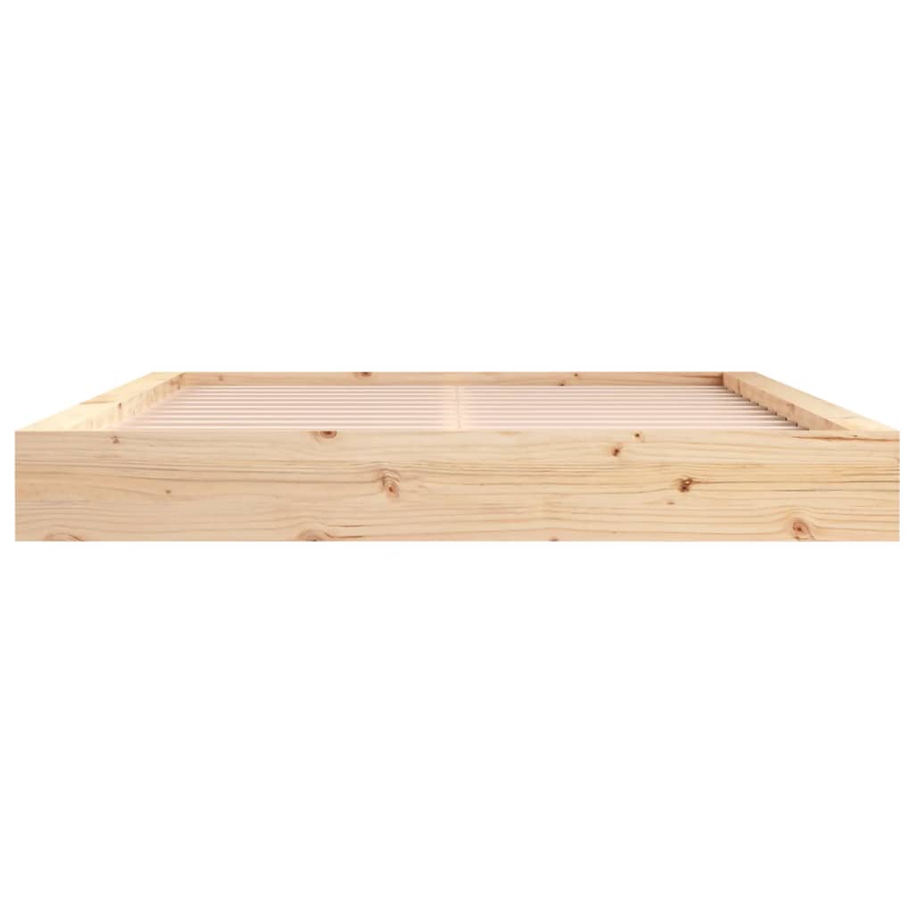 Cadre de lit sans matelas 140x200 cm bois massif - XIOS
