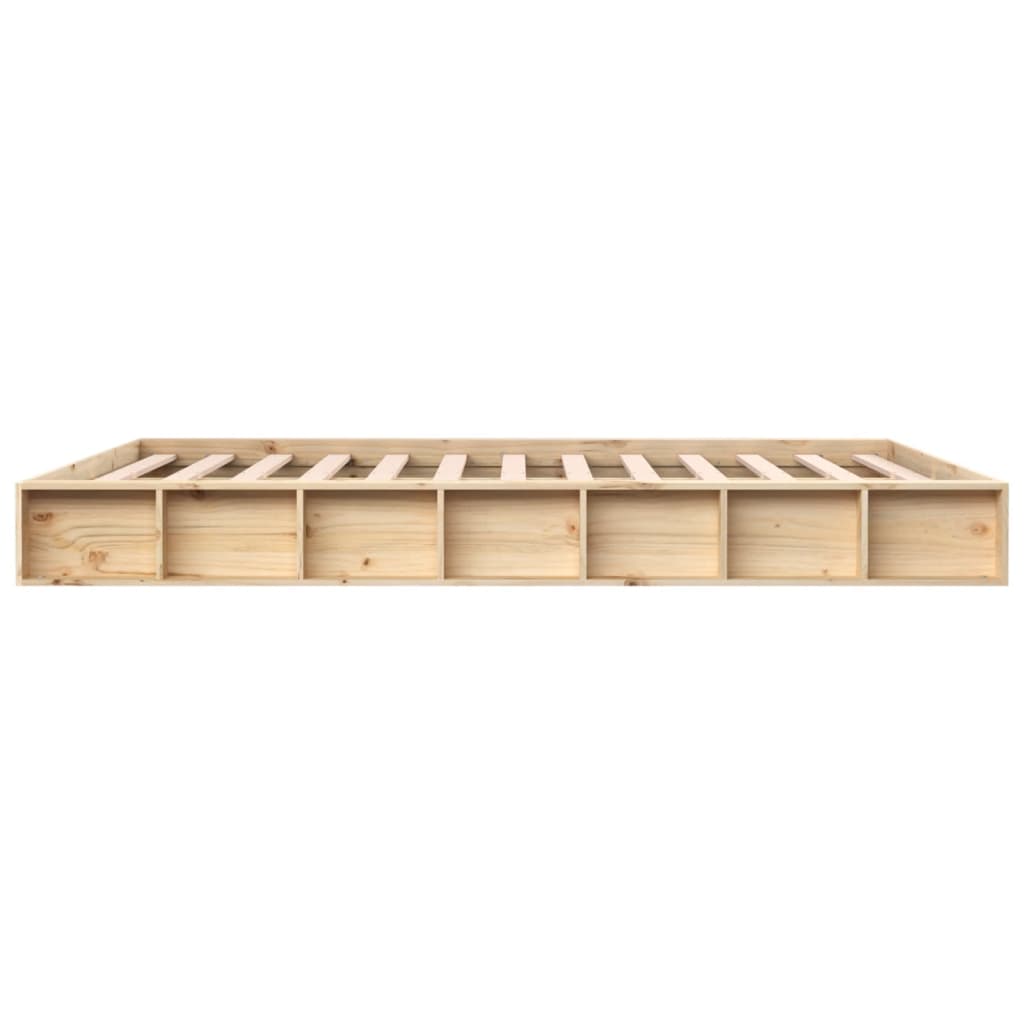 Cadre de lit sans matelas 140x200 cm bois massif - XIOS