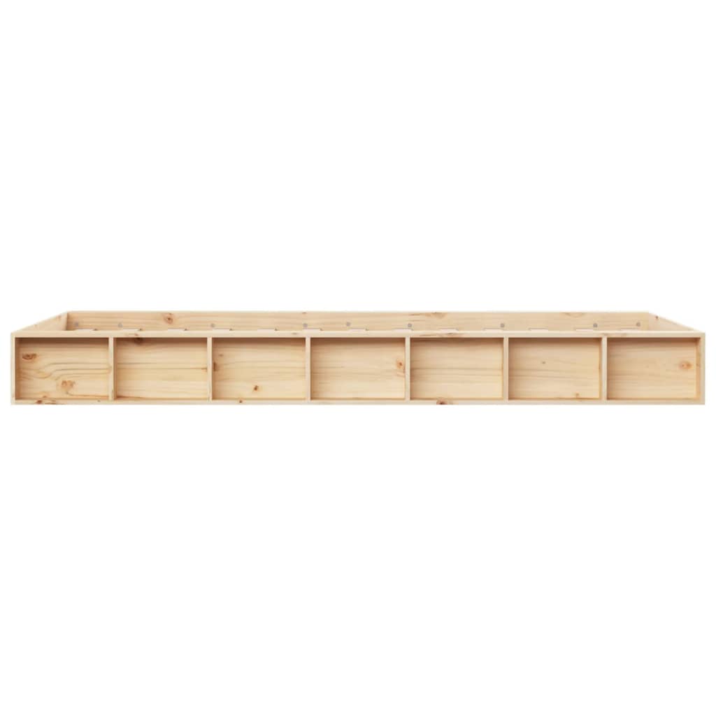 Cadre de lit sans matelas 75x190 cm bois massif - XIOS