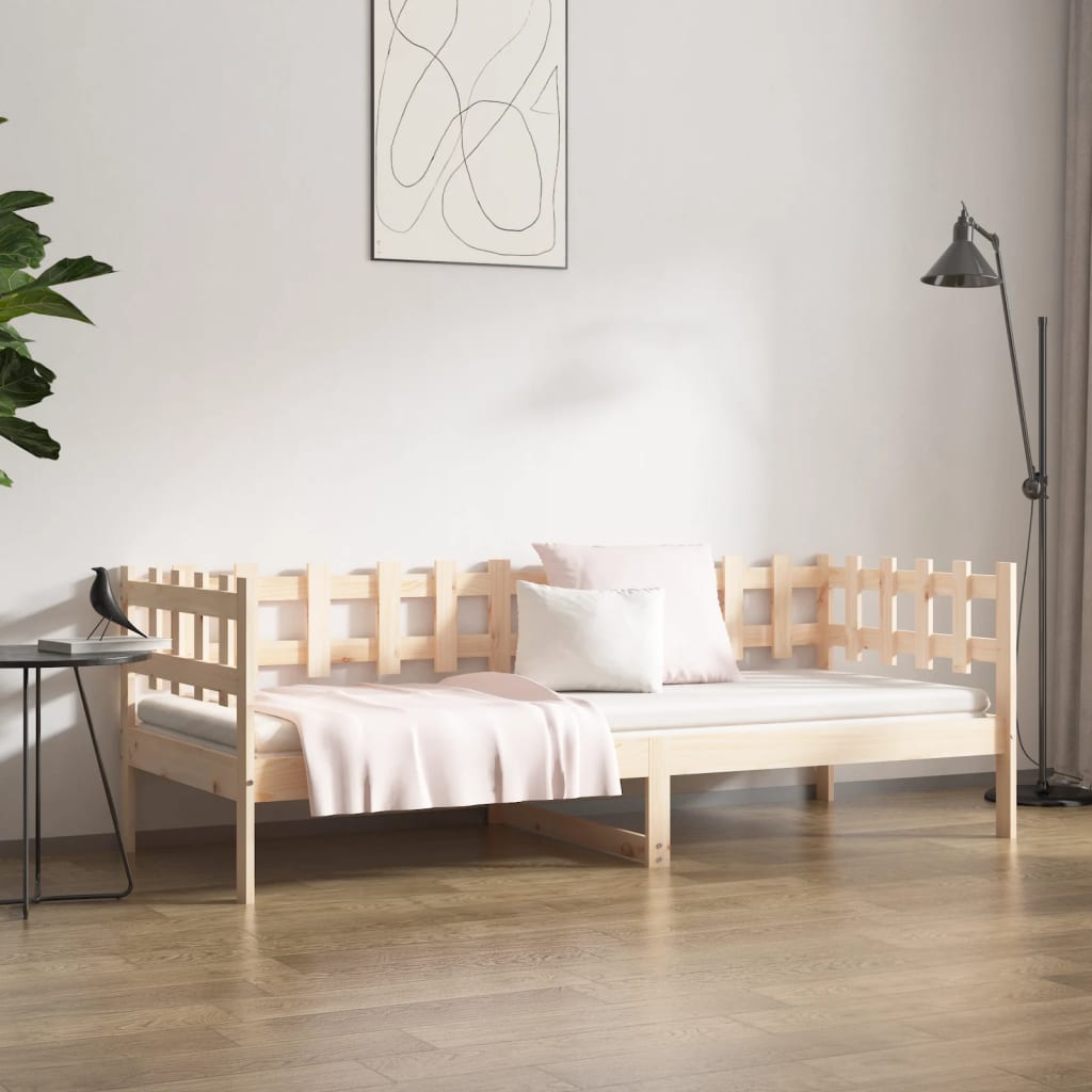 Lit de jour sans matelas 90x190 cm bois de pin massif - XIOS