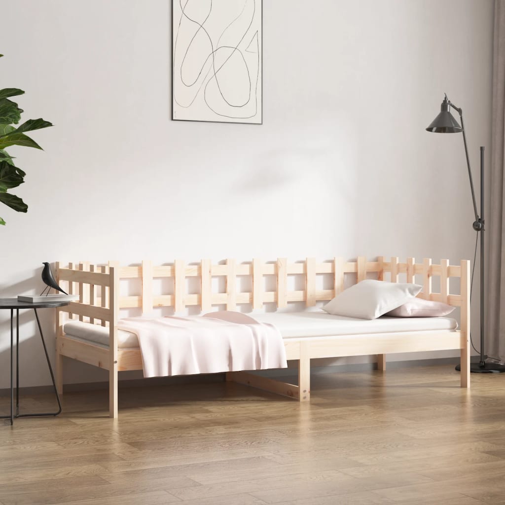Lit de jour sans matelas 90x190 cm bois de pin massif - XIOS