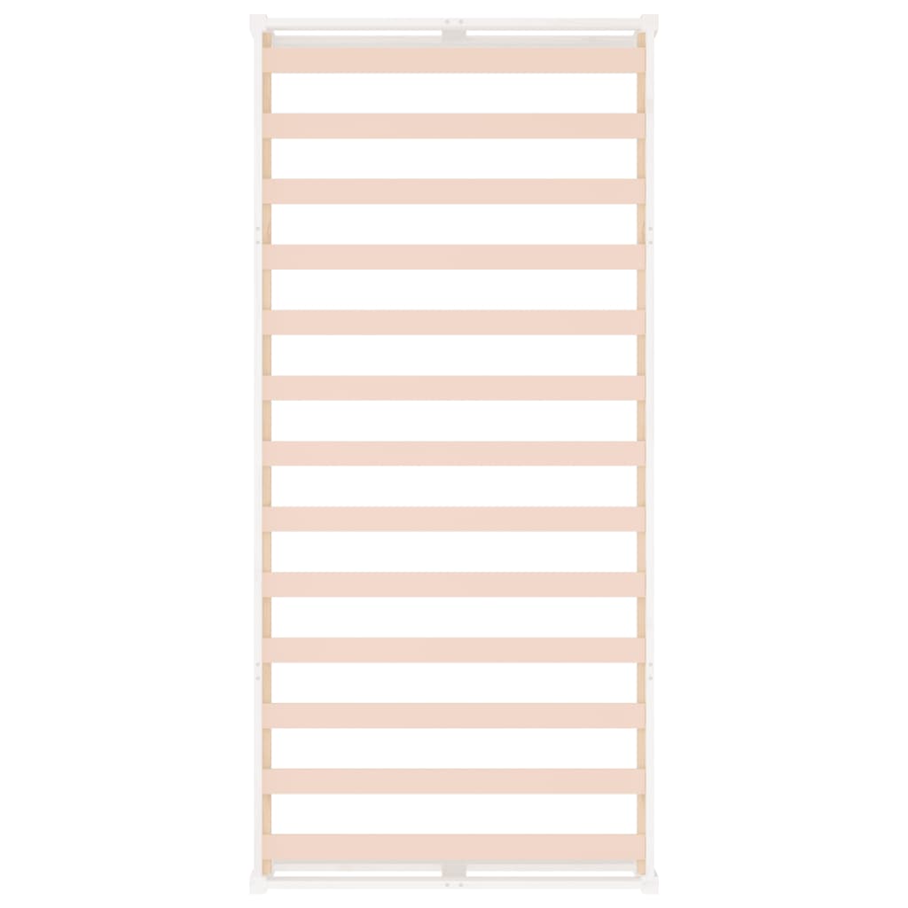 Cadre de lit sans matelas blanc 90x200 cm bois massif - XIOS