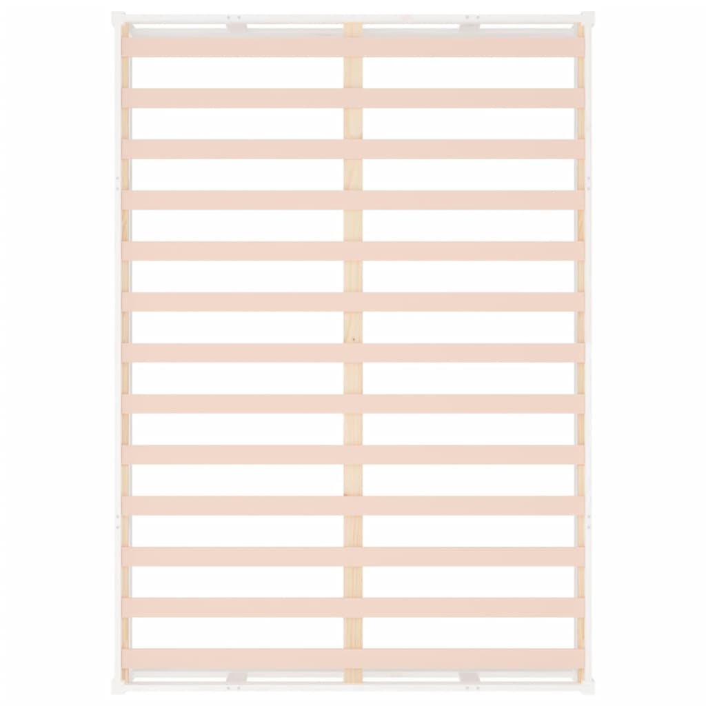 Cadre de lit sans matelas blanc 120x200 cm bois massif - XIOS