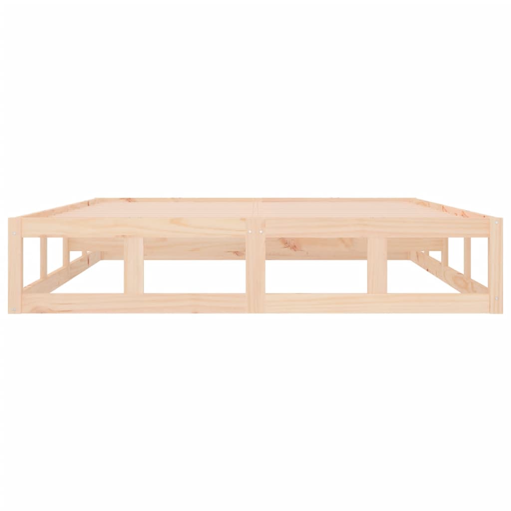Cadre de lit sans matelas 160x200 cm bois massif - XIOS