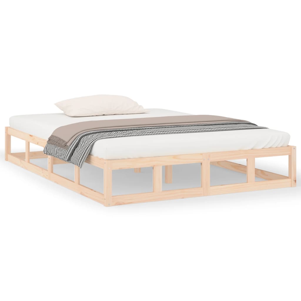Cadre de lit sans matelas 200x200 cm bois massif - XIOS