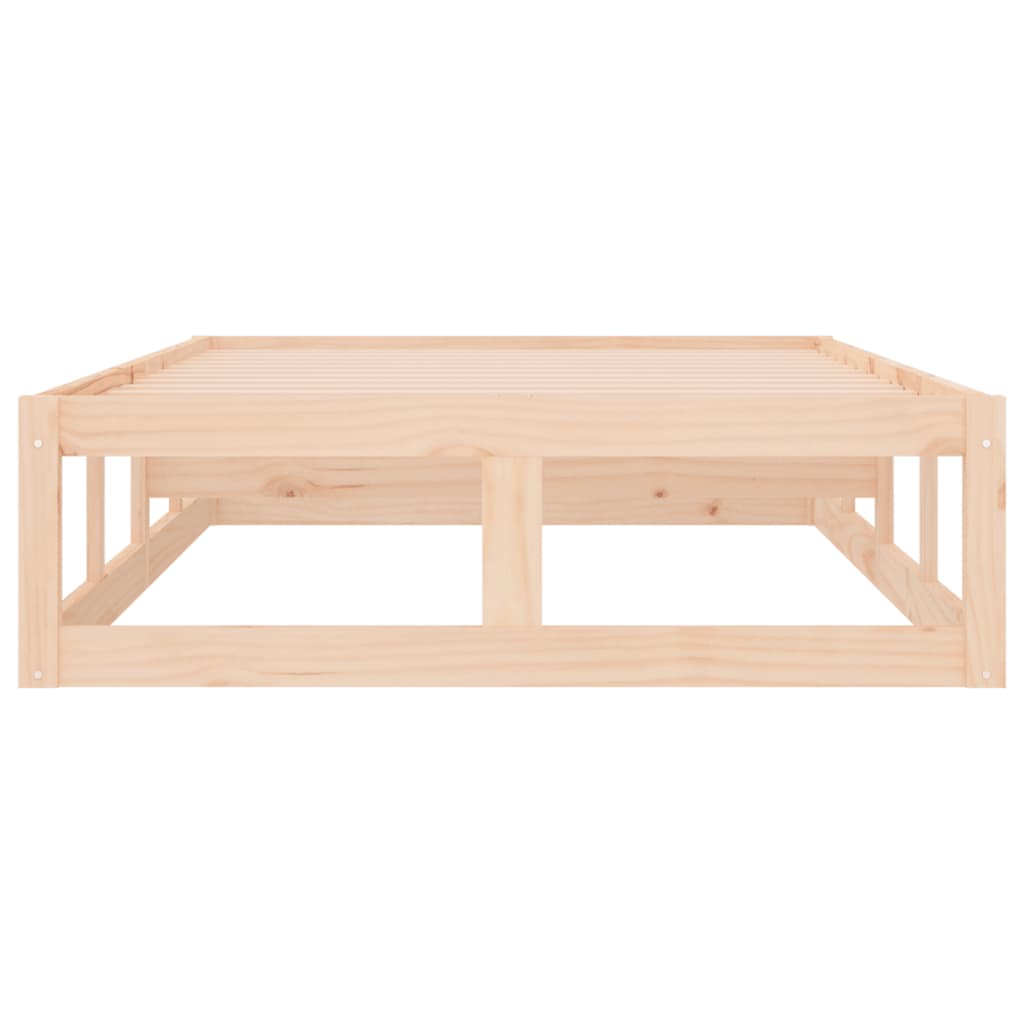 Cadre de lit sans matelas 75x190 cm bois massif - XIOS