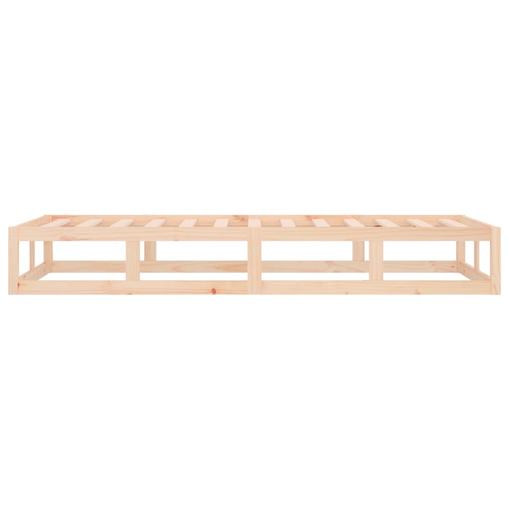 Cadre de lit sans matelas 75x190 cm bois massif - XIOS