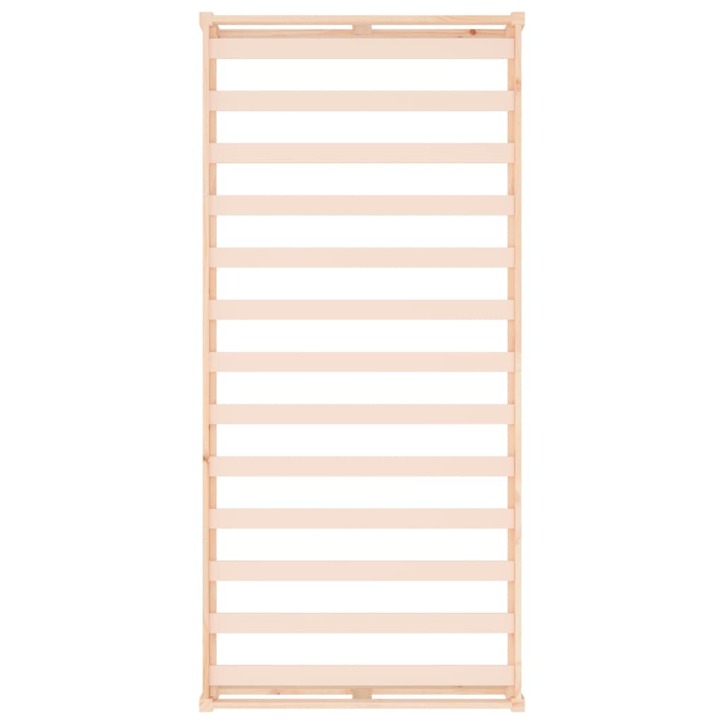 Cadre de lit sans matelas 75x190 cm bois massif - XIOS