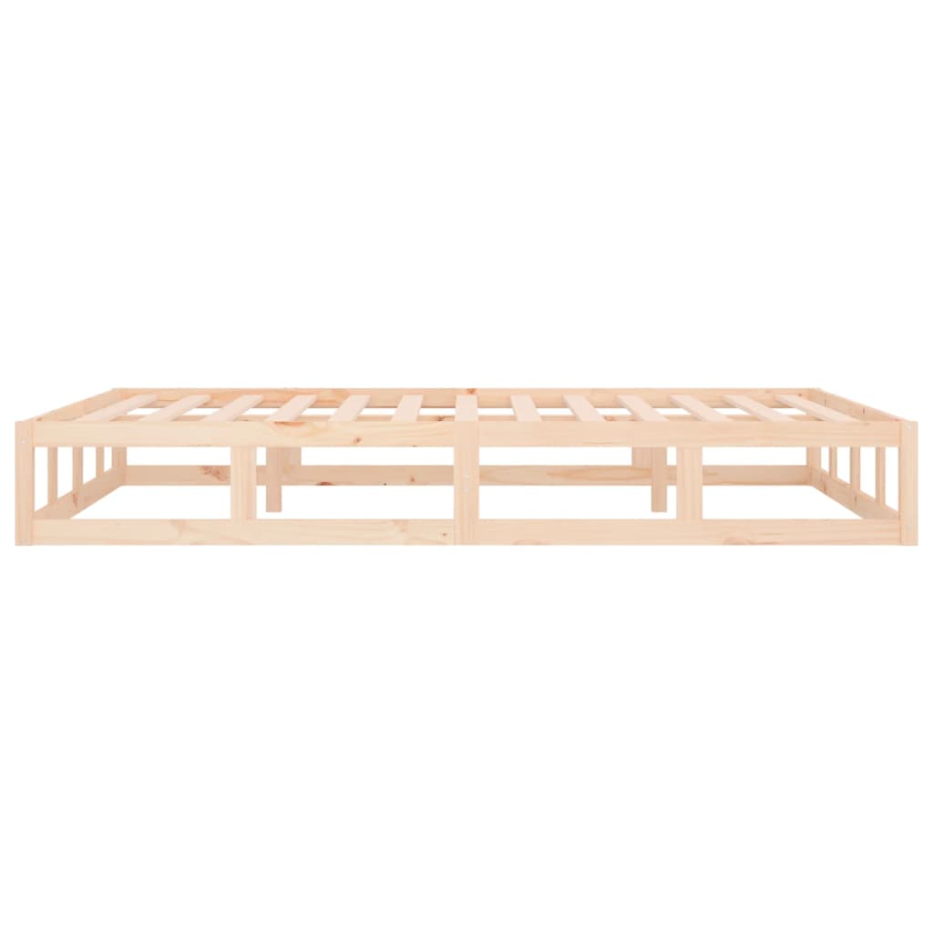 Cadre de lit sans matelas 140x190 cm bois massif - XIOS