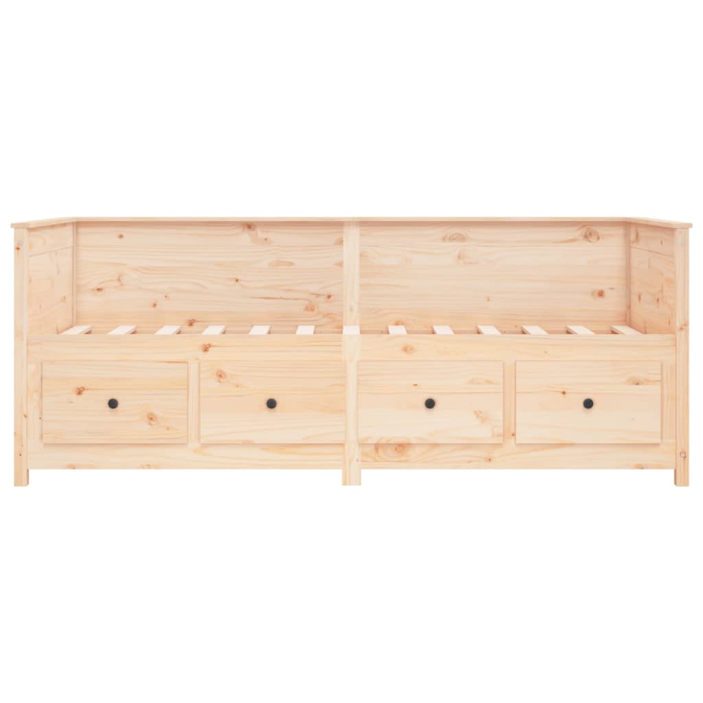 Lit de jour sans matelas 100x200 cm bois de pin massif - XIOS