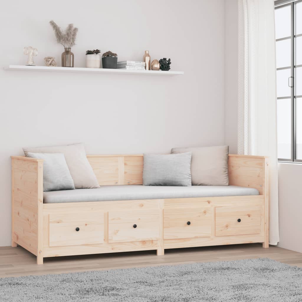 Lit de jour sans matelas 90x200 cm bois de pin massif - XIOS