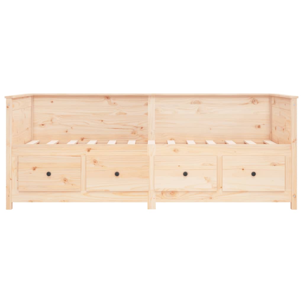 Lit de jour sans matelas 90x200 cm bois de pin massif - XIOS