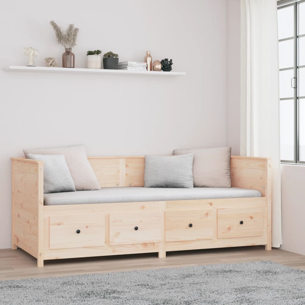 Lit de jour sans matelas 80x200 cm bois de pin massif - XIOS
