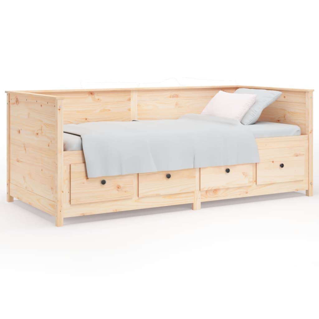 Lit de jour sans matelas 90x190 cm bois de pin massif - XIOS