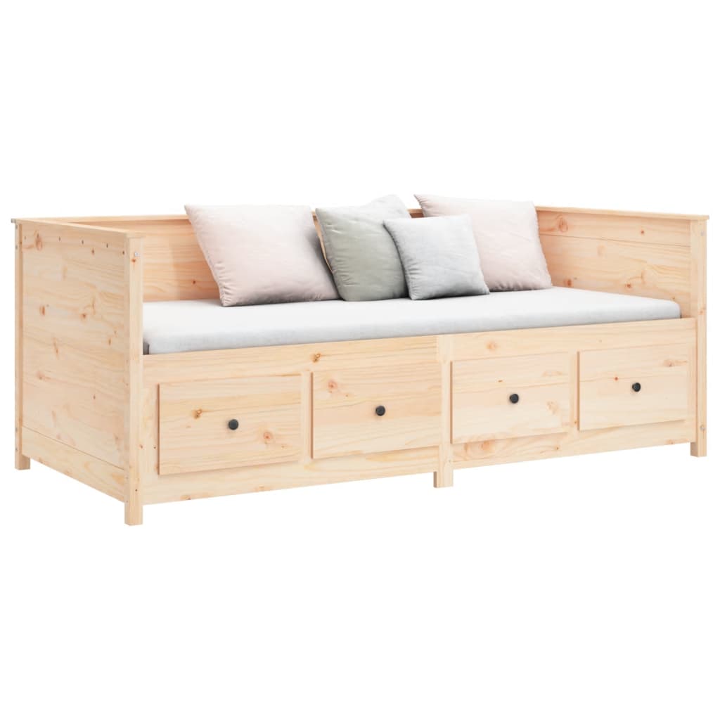 Lit de jour sans matelas 90x190 cm bois de pin massif - XIOS