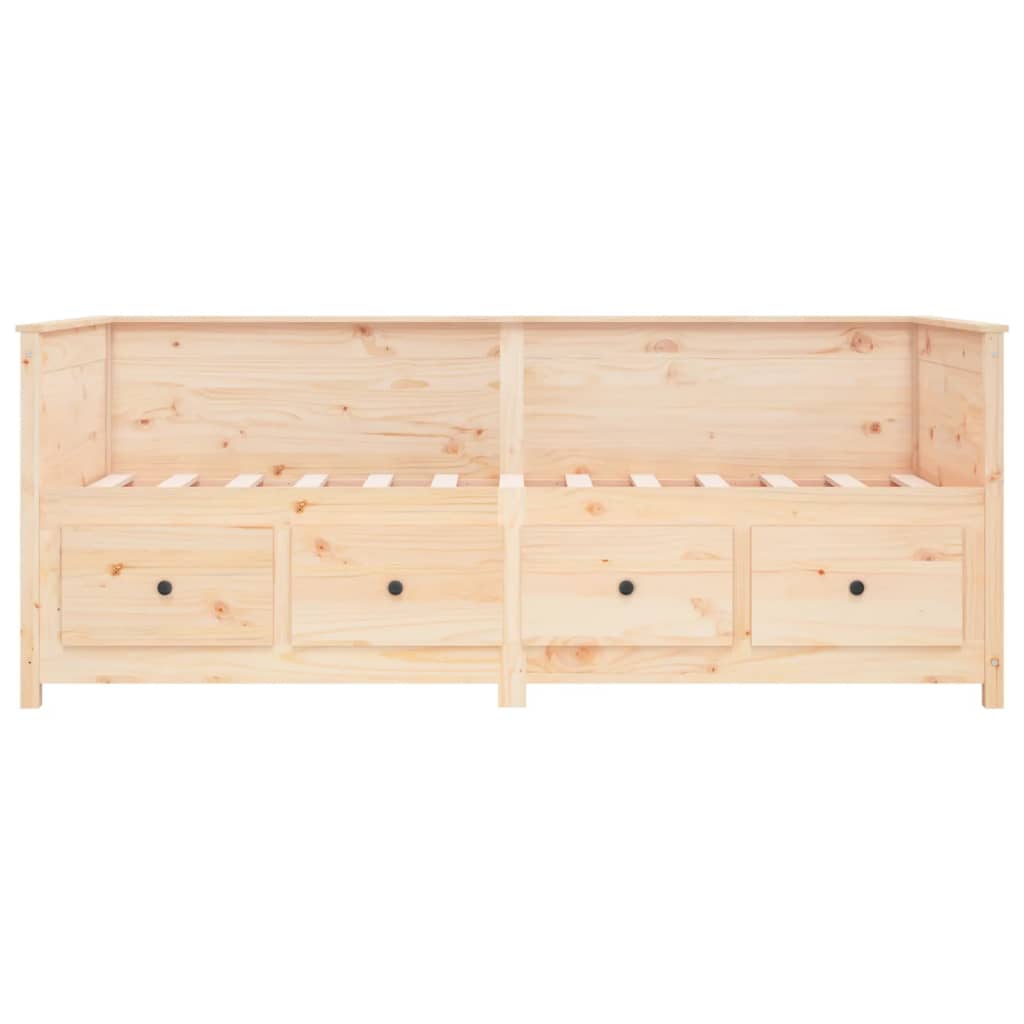 Lit de jour sans matelas 90x190 cm bois de pin massif - XIOS