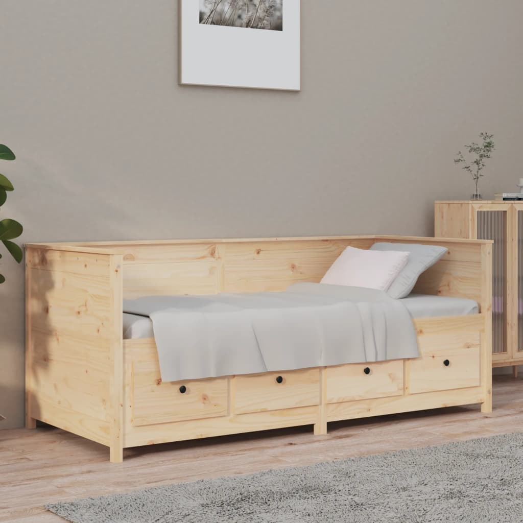 Lit de jour sans matelas 90x190 cm bois de pin massif - XIOS