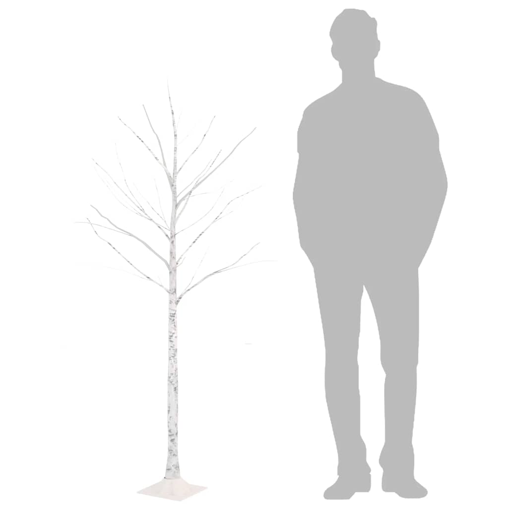 Bouleau blanc à LED 72 LED Blanc chaud 150 cm - XIOS