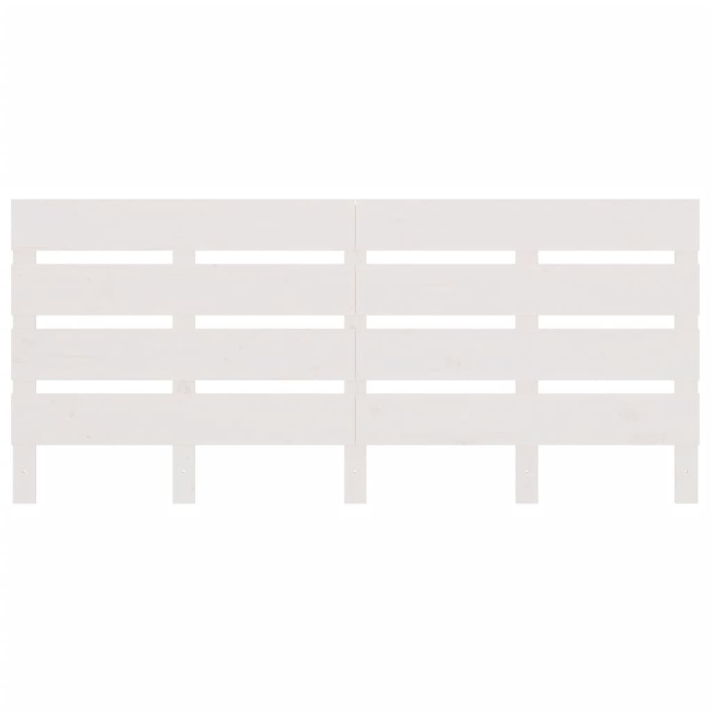Tête de lit Blanc 160x3x80 cm Bois massif de pin - XIOS