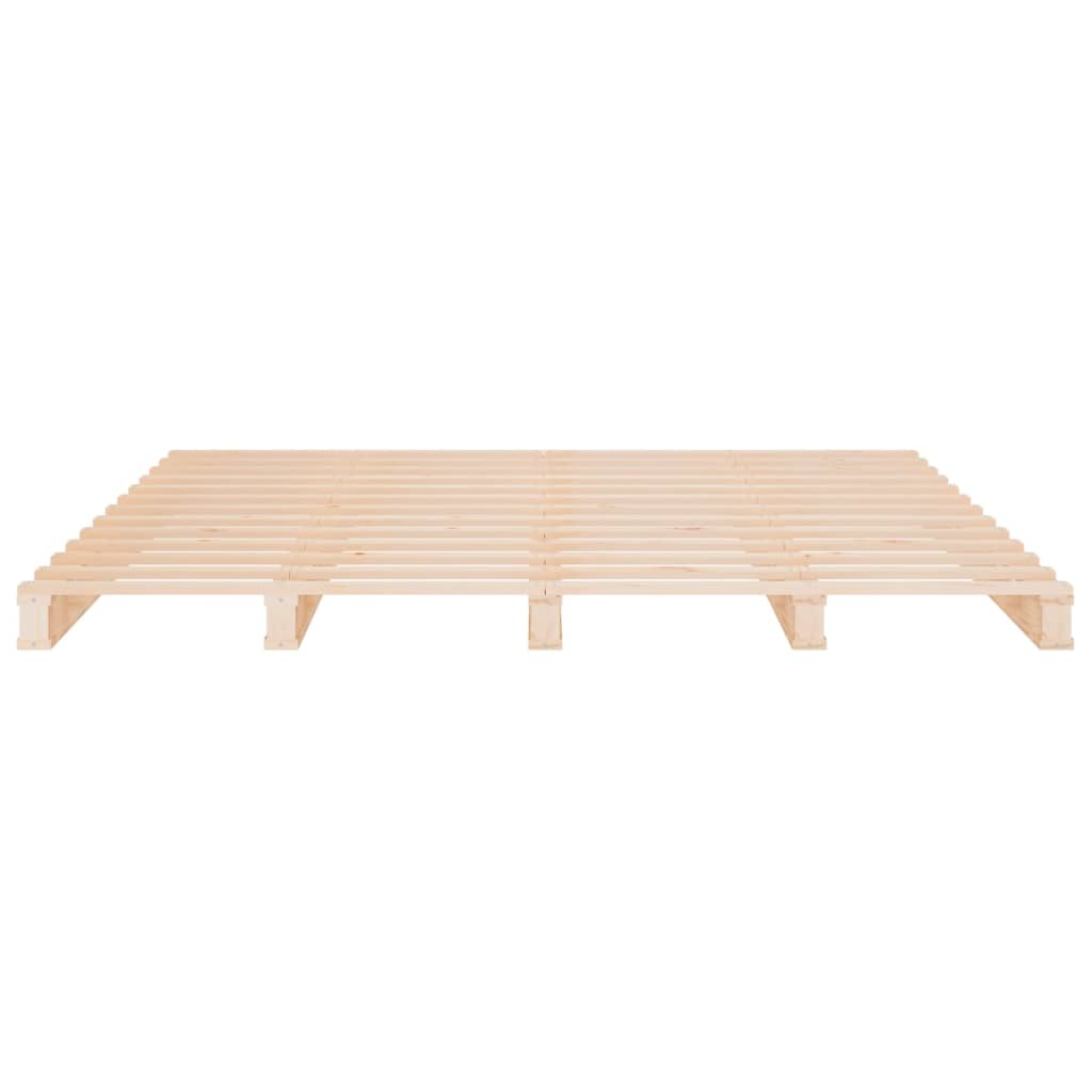 Lit de palette 200x200 cm bois de pin massif - XIOS