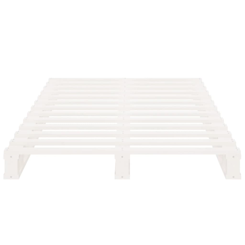 Lit de palette sans matelas blanc bois massif - XIOS