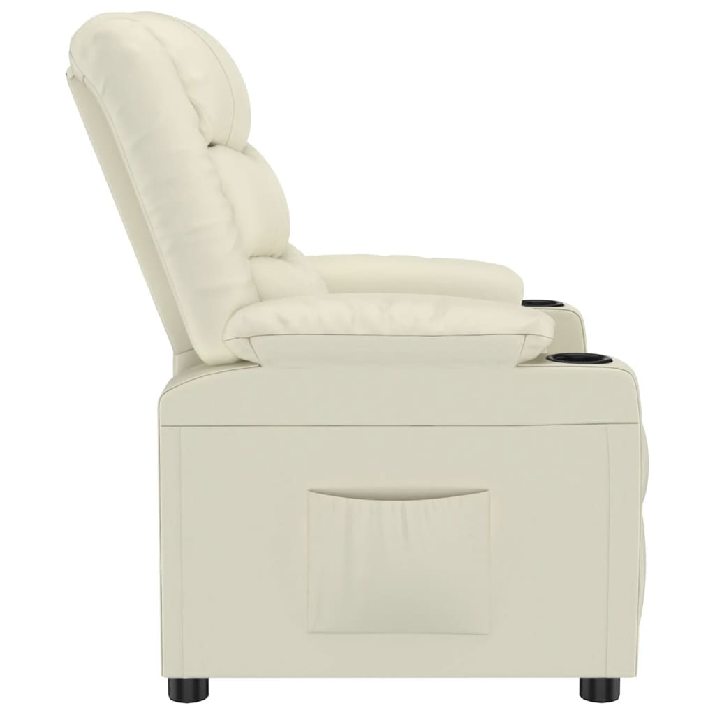 Fauteuil inclinable Crème Similicuir - XIOS