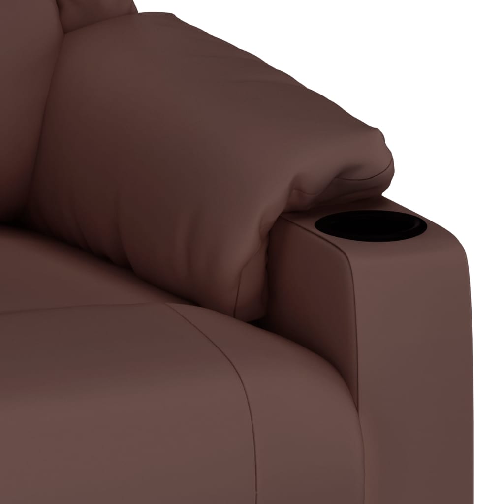 Fauteuil inclinable Marron Similicuir - XIOS