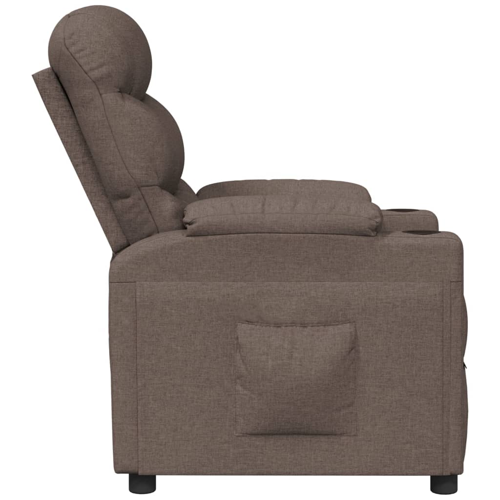 Fauteuil inclinable Taupe Tissu - XIOS