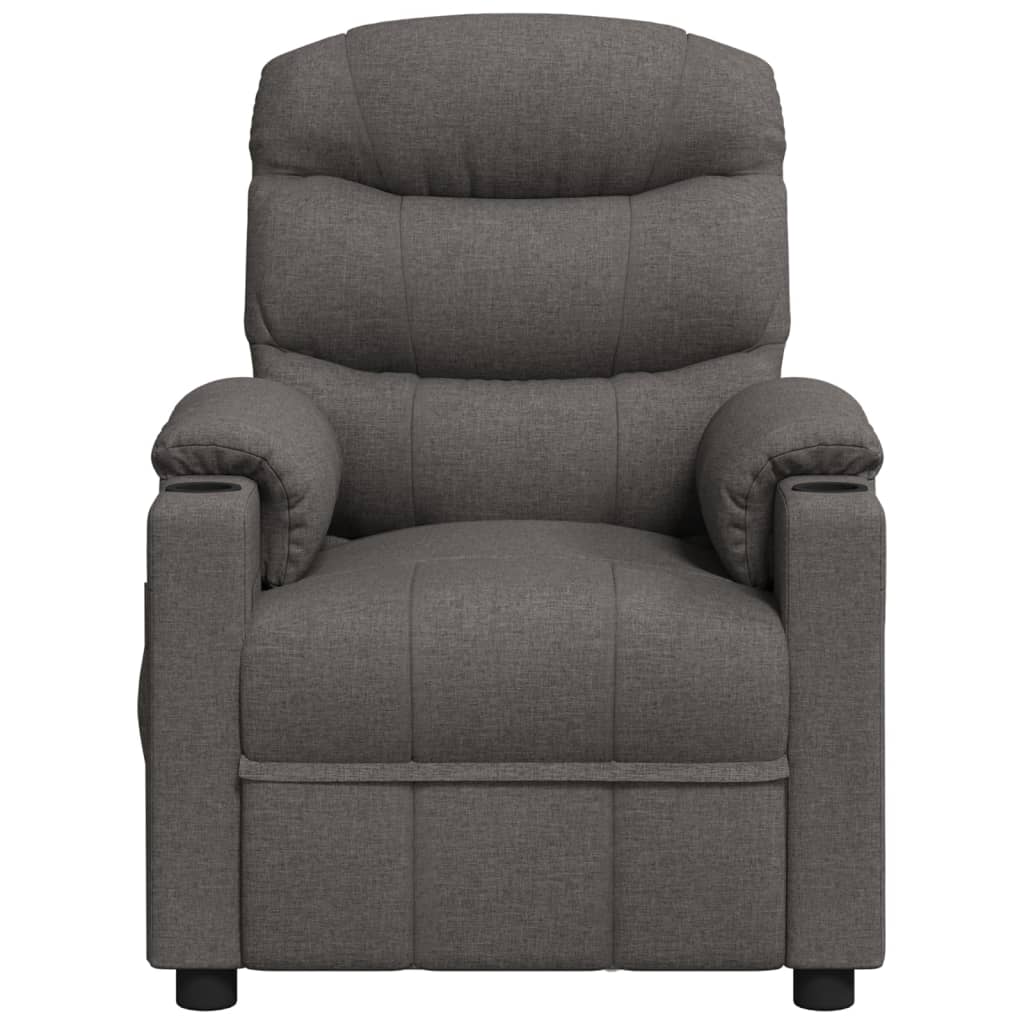 Fauteuil de massage Gris foncé Tissu