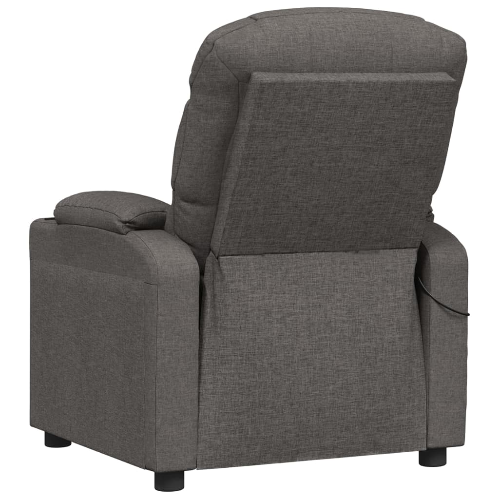 Fauteuil de massage Gris foncé Tissu