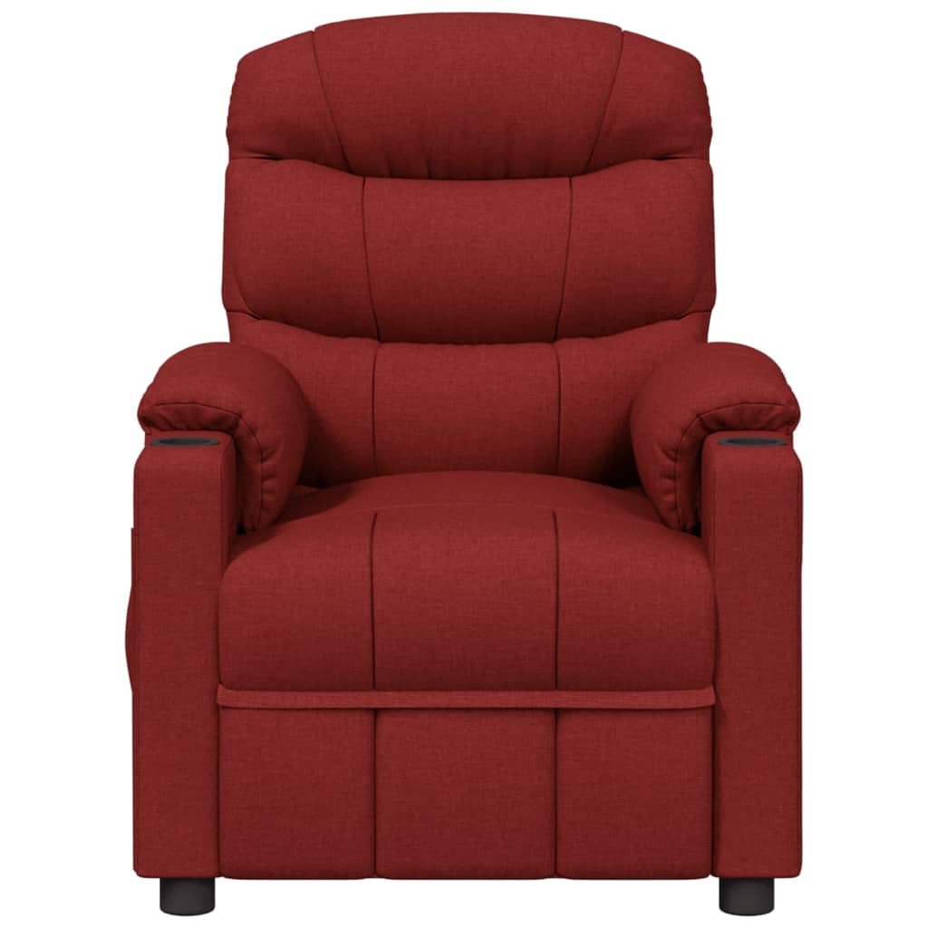Fauteuil de massage Rouge bordeaux Tissu