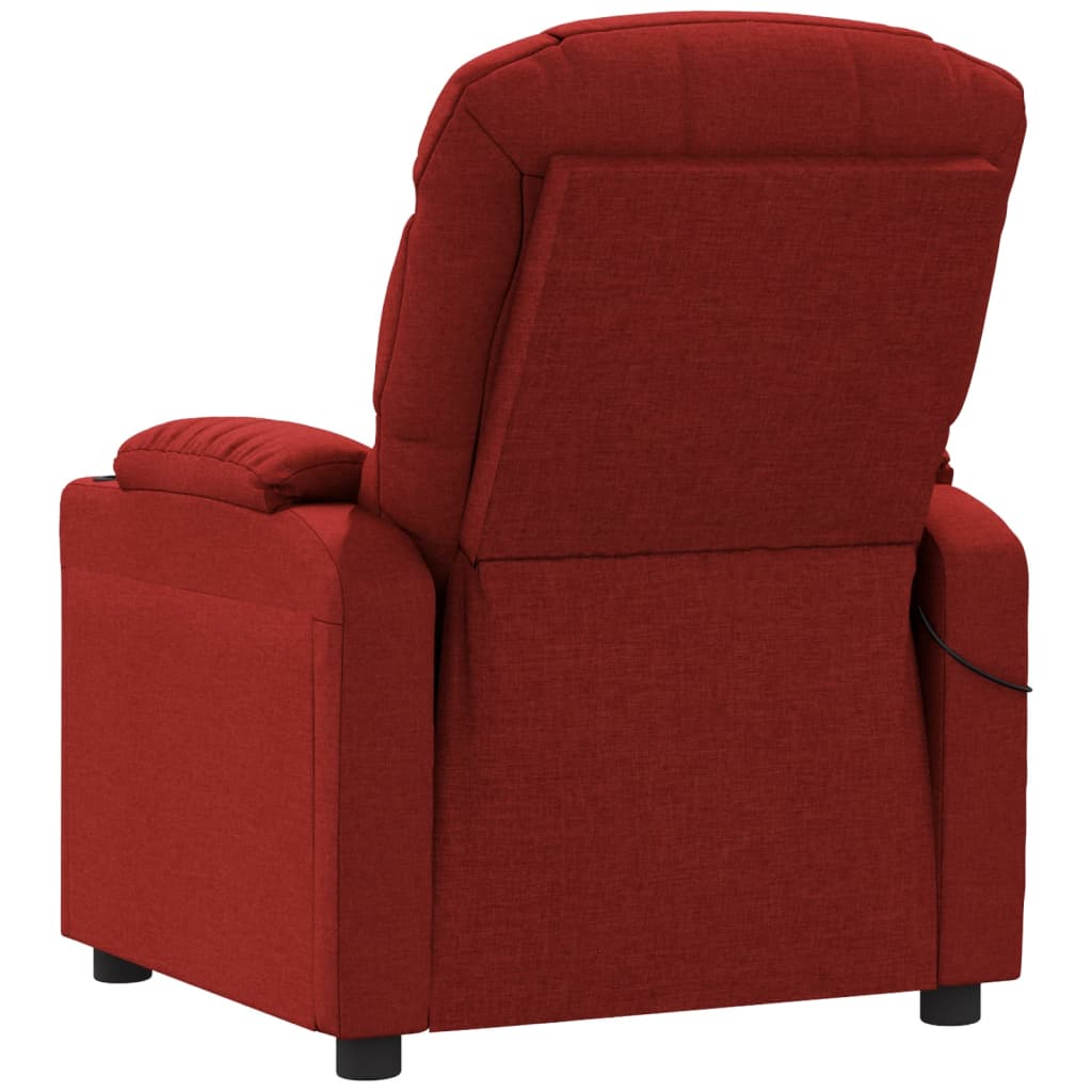 Fauteuil de massage Rouge bordeaux Tissu