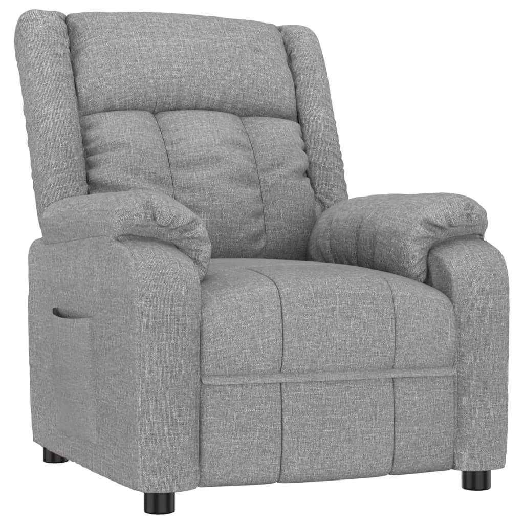 Fauteuil inclinable Gris clair Tissu - XIOS