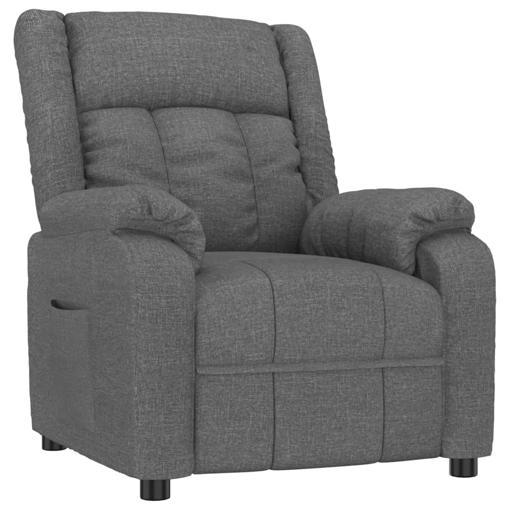 Fauteuil inclinable Gris foncé Tissu - XIOS
