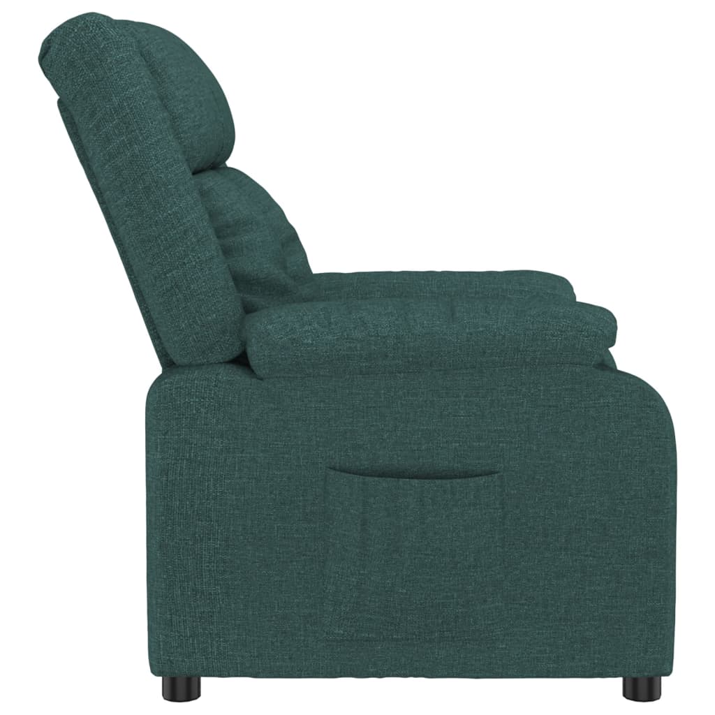 Fauteuil inclinable Vert foncé Tissu - XIOS