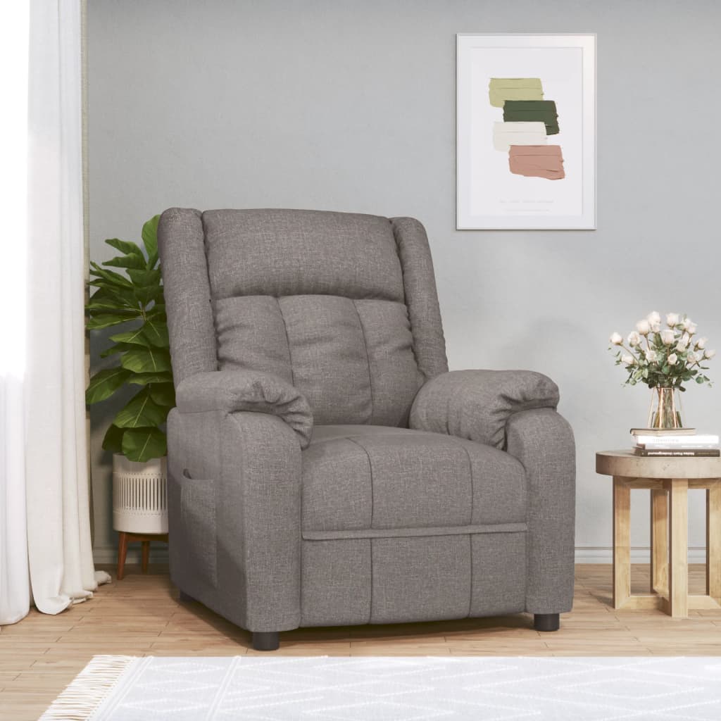 Fauteuil inclinable Taupe Tissu - XIOS