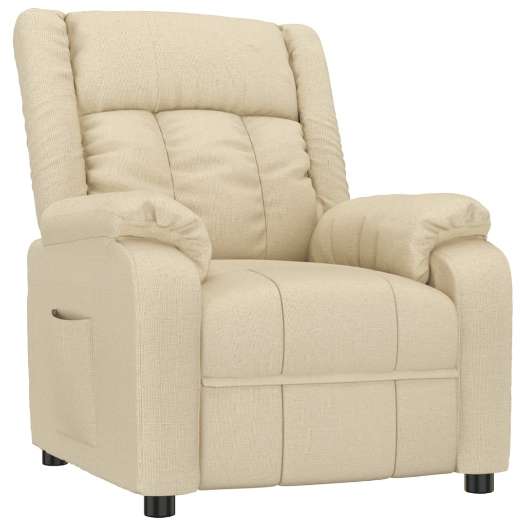Fauteuil inclinable Crème Tissu - XIOS