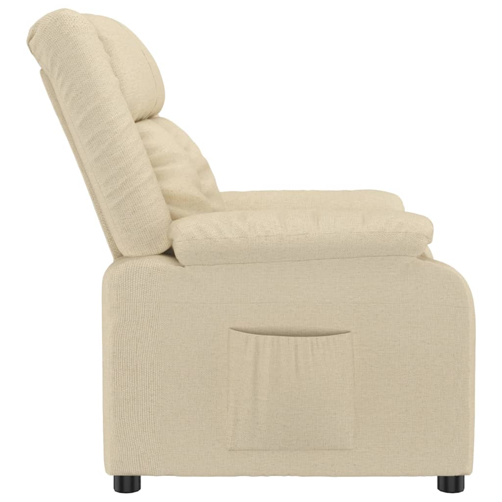 Fauteuil inclinable Crème Tissu - XIOS