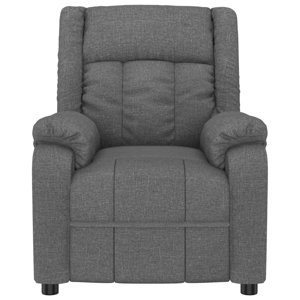 Fauteuil de massage Gris foncé Tissu