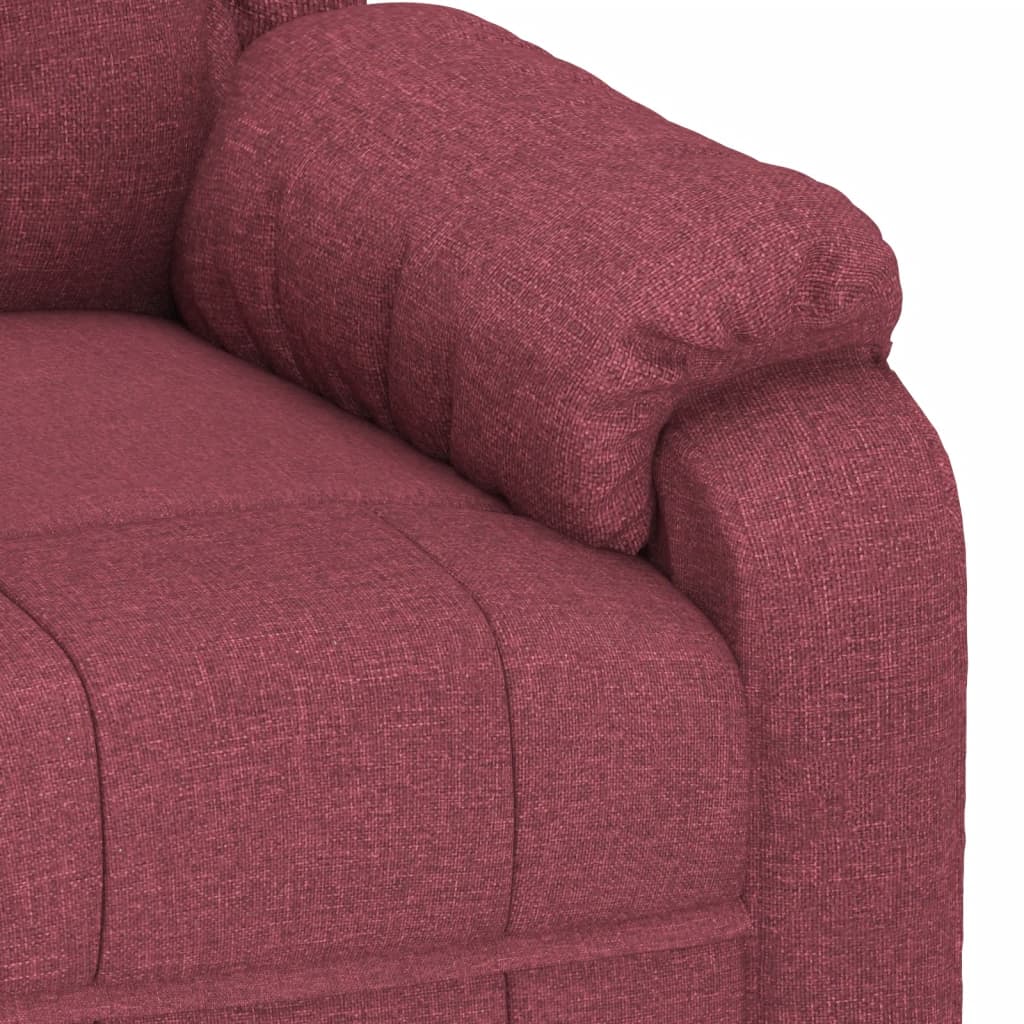 Fauteuil de massage Rouge bordeaux Tissu