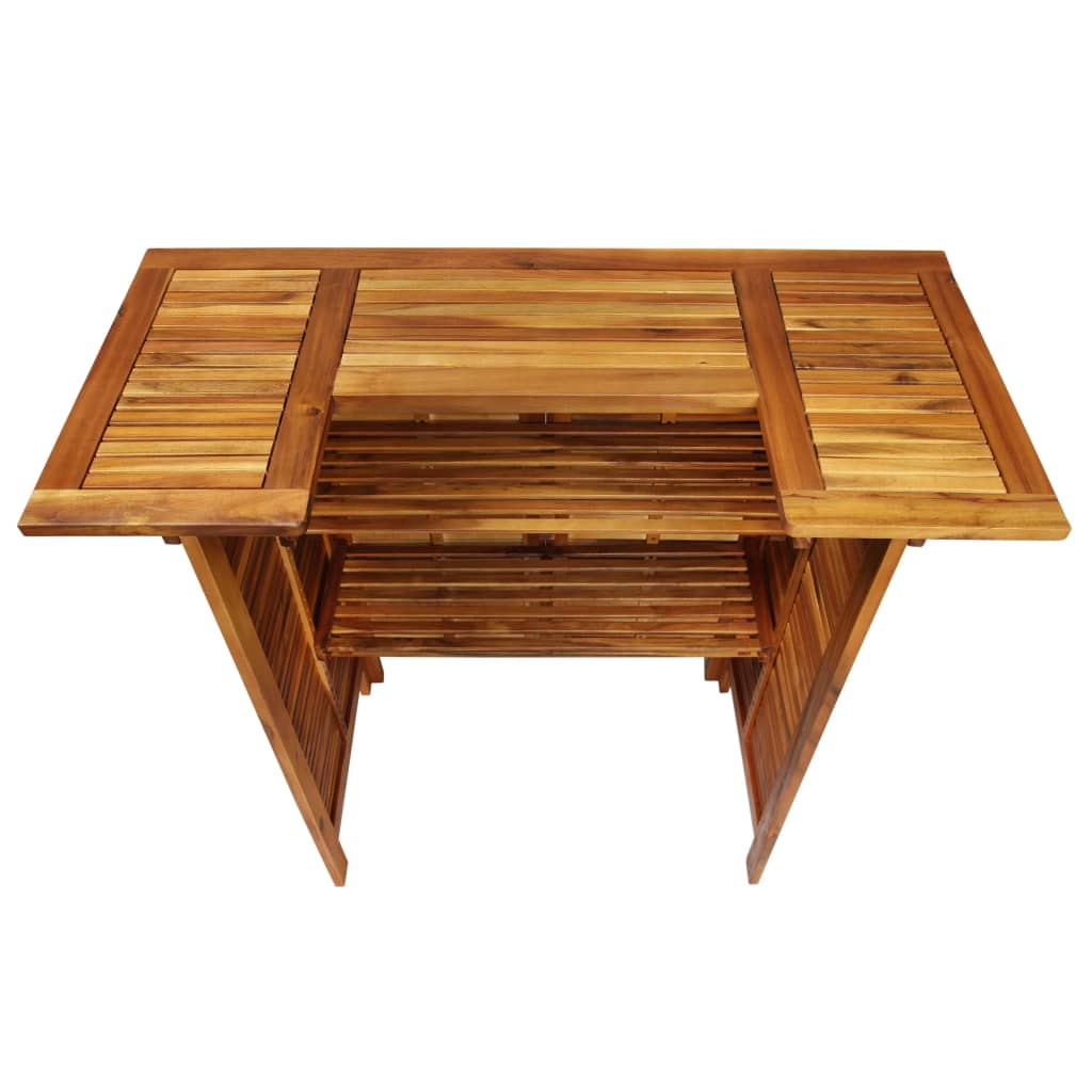 Ensemble de bar de jardin 5 pcs Bois d'acacia solide