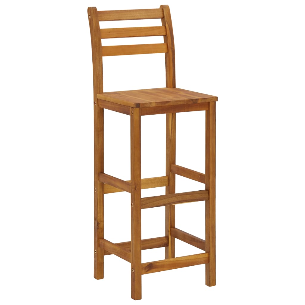 Ensemble de bar de jardin 5 pcs Bois d'acacia solide