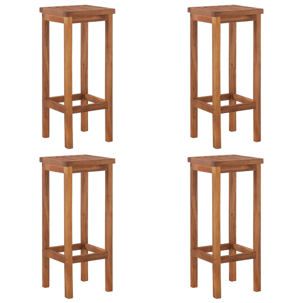 Ensemble de bar de jardin 5 pcs Bois d'acacia solide