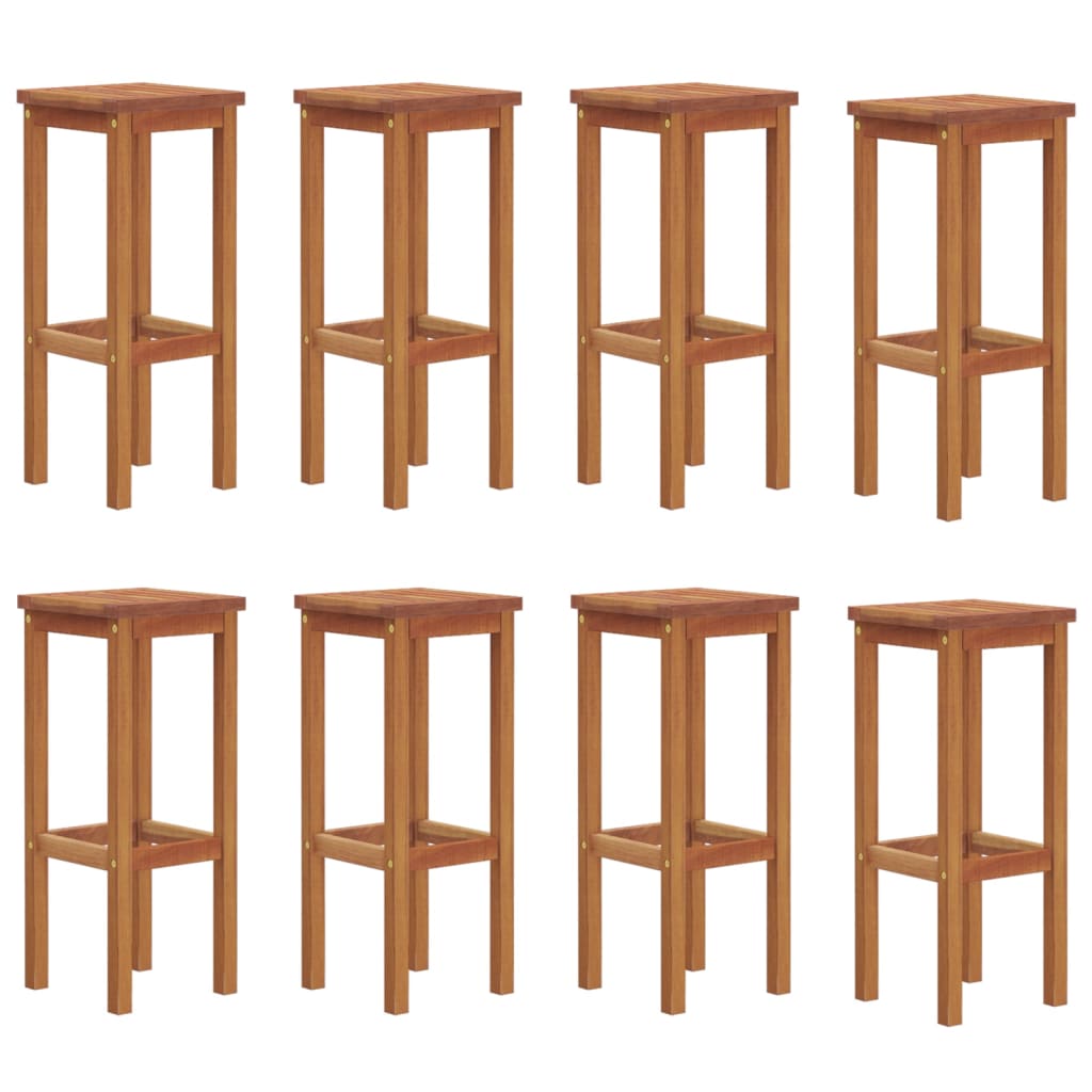 Ensemble de bar de jardin 9 pcs Bois d'acacia solide