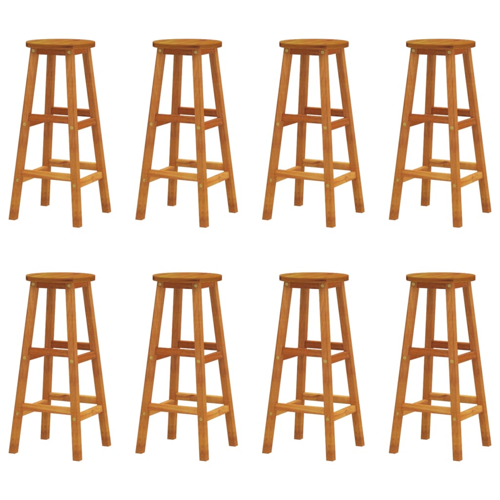 Ensemble de bar de jardin 9 pcs Bois d'acacia solide
