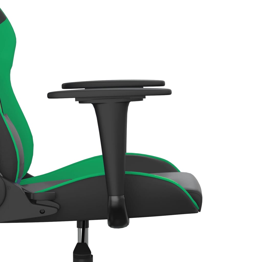 Chaise de jeu de massage Noir et vert Similicuir - XIOS