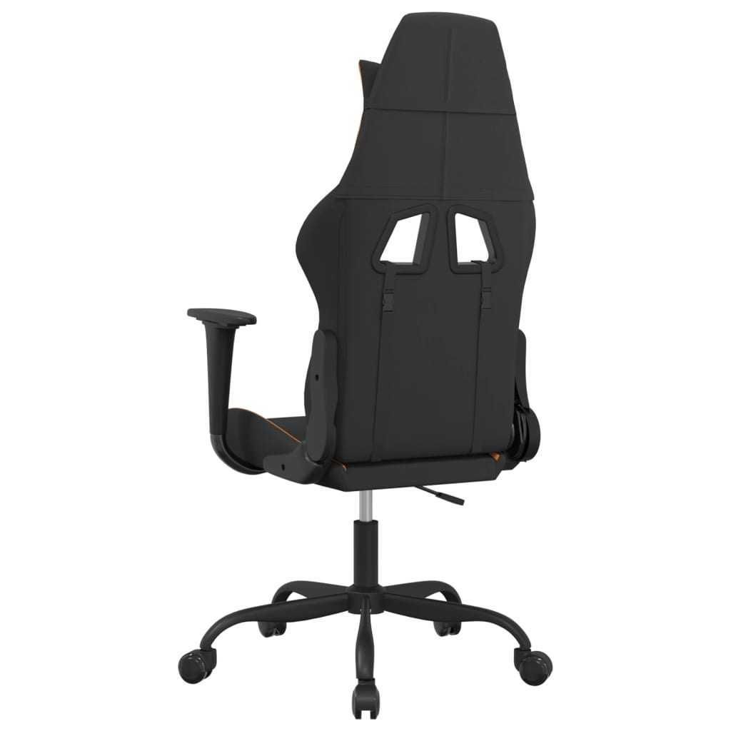 Chaise de jeu de massage Noir et orange Tissu - XIOS