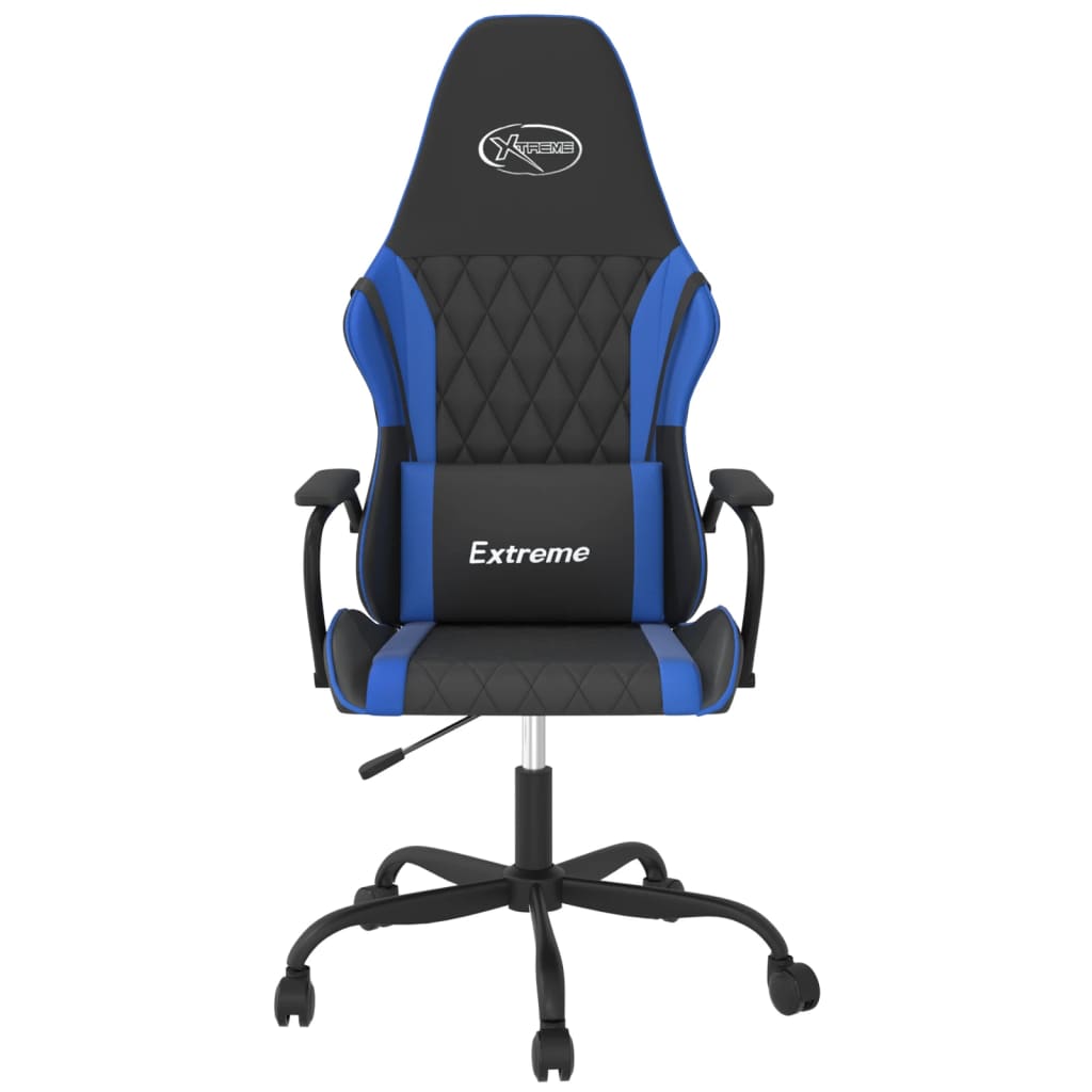 Chaise de jeu de massage Noir et bleu Similicuir - XIOS