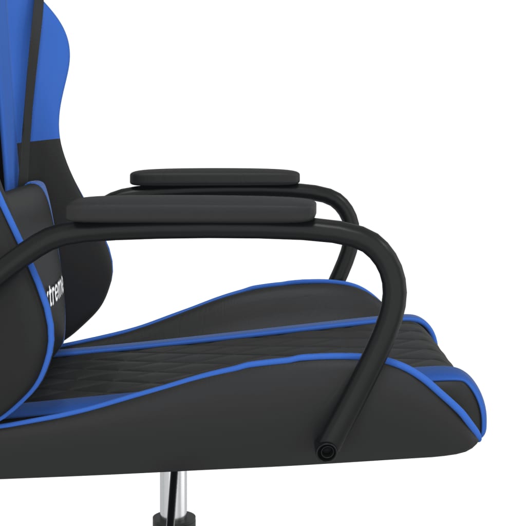 Chaise de jeu de massage Noir et bleu Similicuir - XIOS